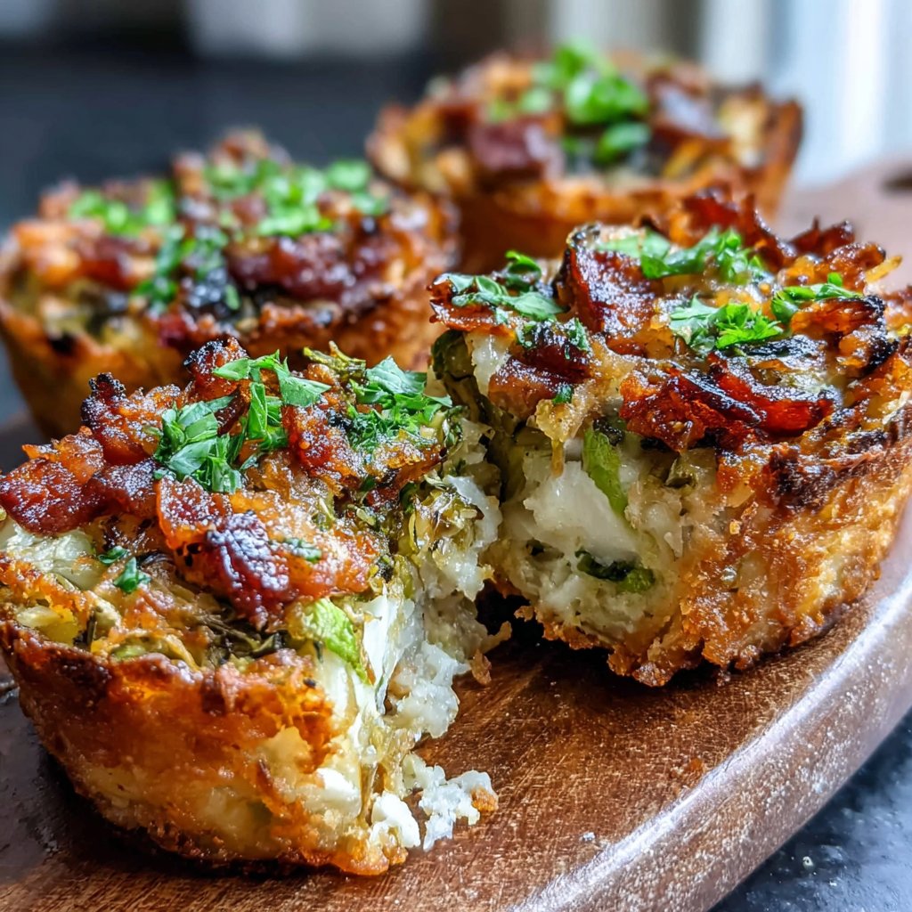 Brussels Sprout & Bacon Hash Cups