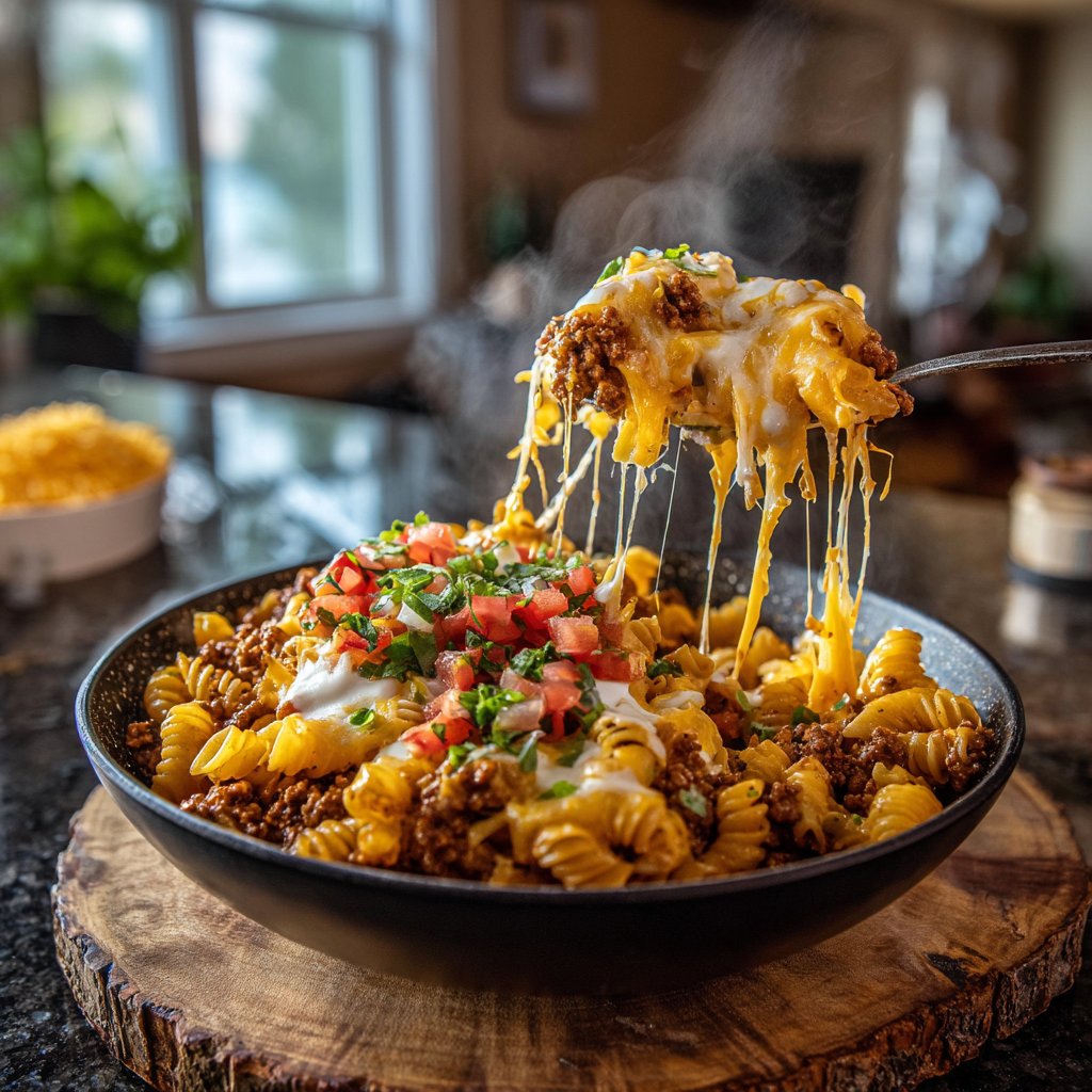 Savory Taco Pasta Bowl
