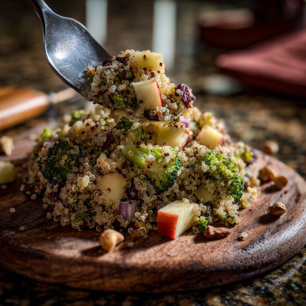 Broccoli and Apple Quinoa Salad