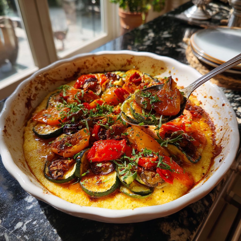Easy Ratatouille with Polenta